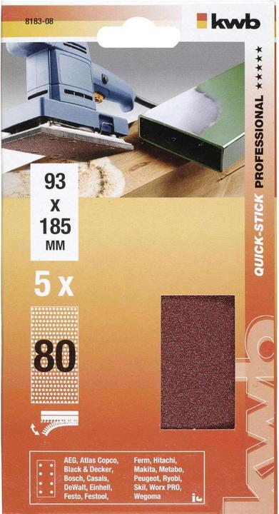 Immagine prodotto kwb Klstr.corindone Perforato 93X180 K 80 (80)