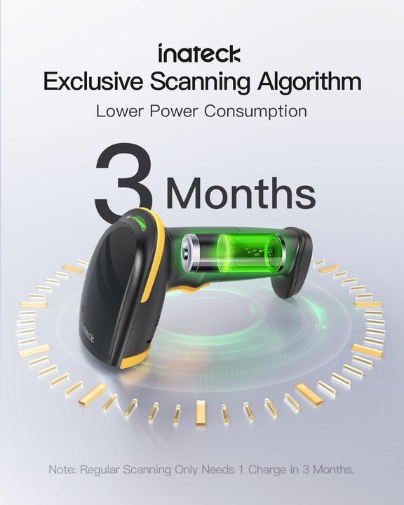 Actual product image Inateck Barcodescanner 21 black (BCST-21 Black) (1D barcodes)