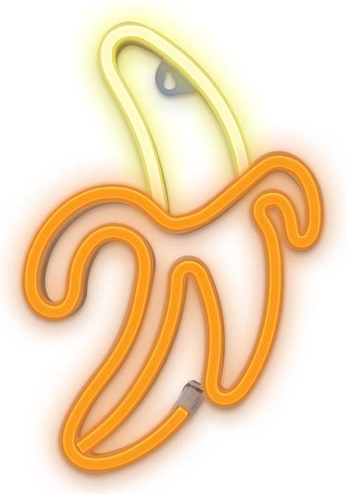 Immagine prodotto Forever Light Luce LED al neon BANANA bianco giallo Bat + USB FLNE10