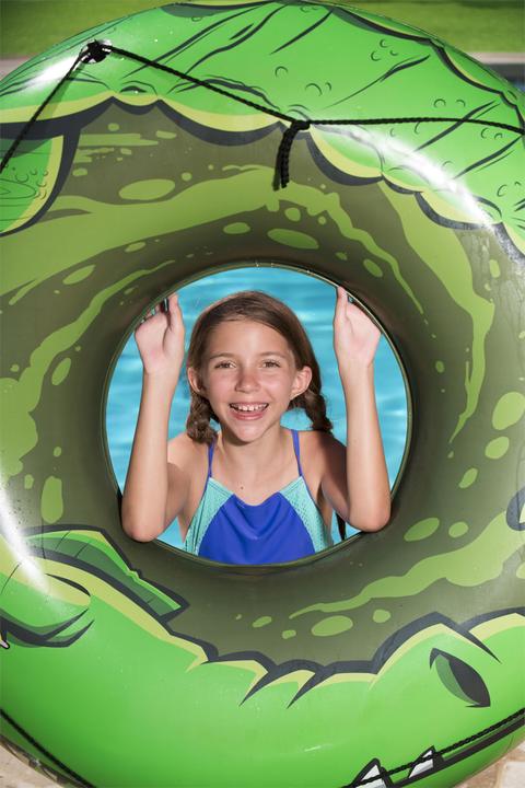 Produktbild Bestway Inflatable Swim Ring River Gator F1.19m, Black, Orange, Swim ring, Image, Vinyl, 12 yr(s), C