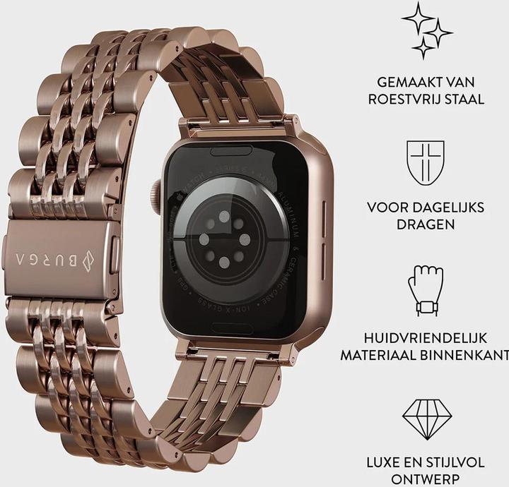 Produktbild Burga Apple Watch Band Chic Royal Rose Gold 38mm / 40mm / 41mm (Roestvrij Staal)