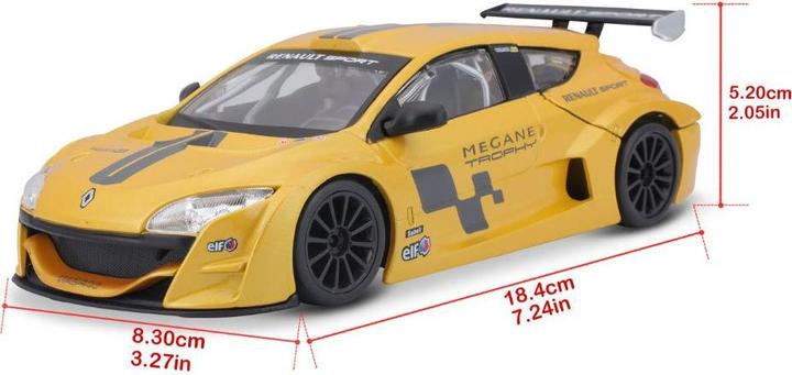 Actual product image Bburago Renault Megane Trophy