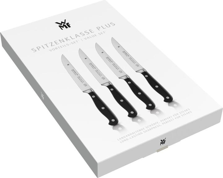 Produktbild WMF Steakmesser Set 4tlg Pizzamesser Spitzenklasse Plus Spezialklingenstahl (4 Stück, Messer)