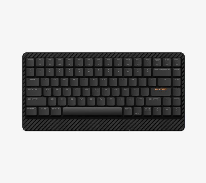 Actual product image Lofree OE920 EDGE 84-Key dual mode low-profile mechanical keyboard-Metallic Silver (US)