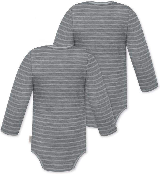 Image du produit Normani Lot de 2 body manches longues bébé mérinos "Tuai" - 9397 (62)