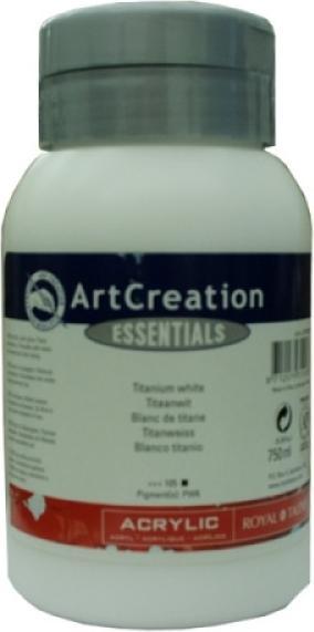 Actual product image Royal Talens Acrylic paint ArtCreation, titanium white, 750 ml (Titanium white, 750 ml)