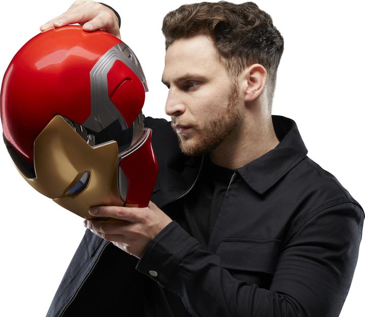 Actual product image Hasbro Avengers: Endgame Marvel Legends Electronic Helmet Iron Man Brand LXXXV
