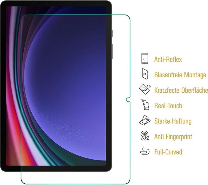 Actual product image Protectorking 6x Panzerfolie Anti-Shock matt entspiegelt (6 Piece, Galaxy Tab S9 Plus)