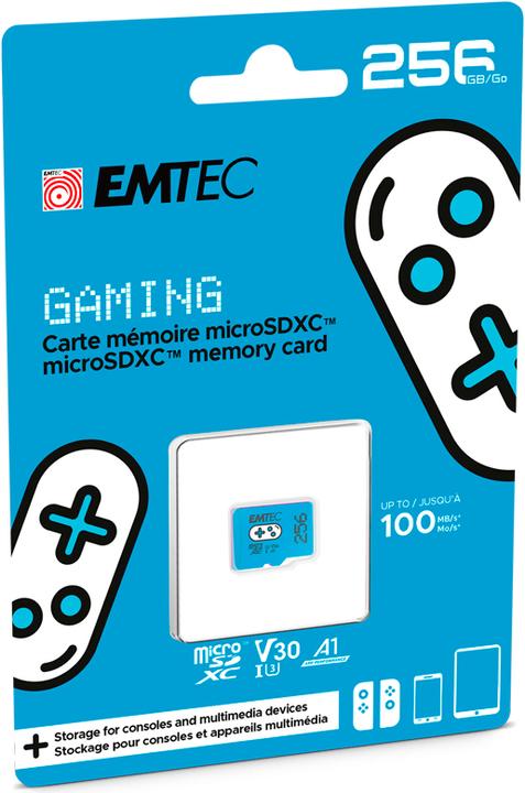 Produktbild Emtec Gaming (256 GB, microSDXC, U3, UHS-I)