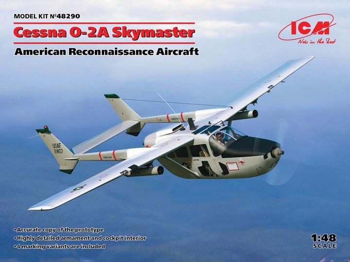 Actual product image ICM Cessna O-2A Skymaster,American Reconnaissance Aircraft