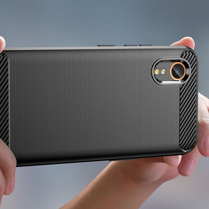 Produktbild Tech-Protect TPUCarbon case for Samsung Galaxy XCover 7 - black (Samsung Galaxy Xcover 7)