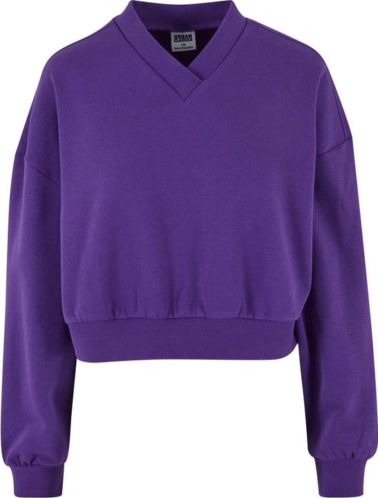 Urban Classics Ladies Cropped V-Neck