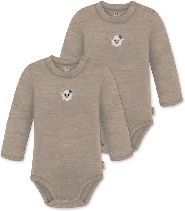 Normani 2er Pack Baby Merino Langarmbody „Tuai" - 9397