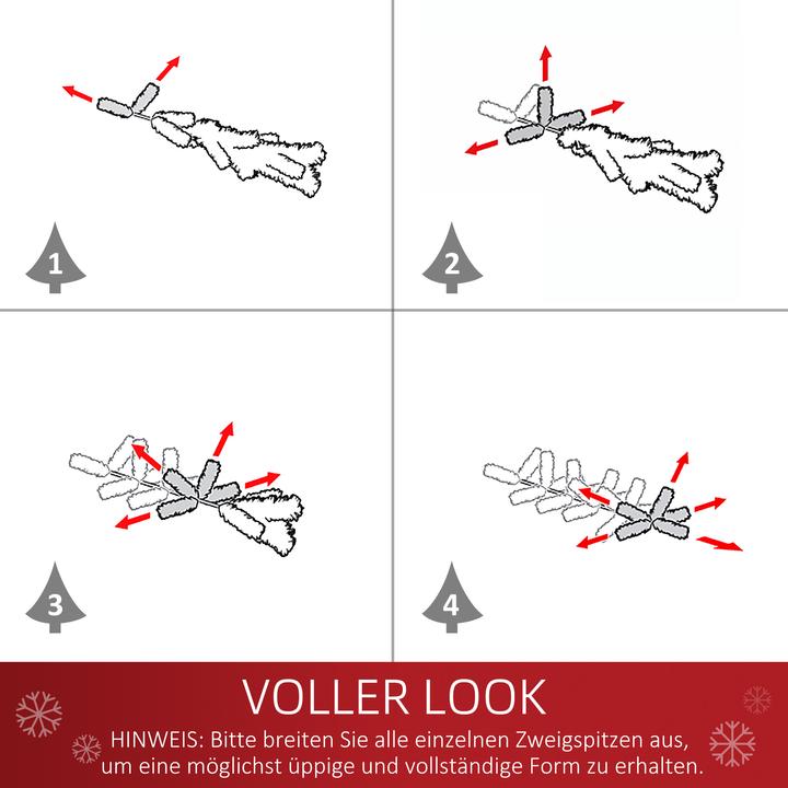 Produktbild Homcom Künstlicher Tannenbaum inklusive Metallständer (90 cm)