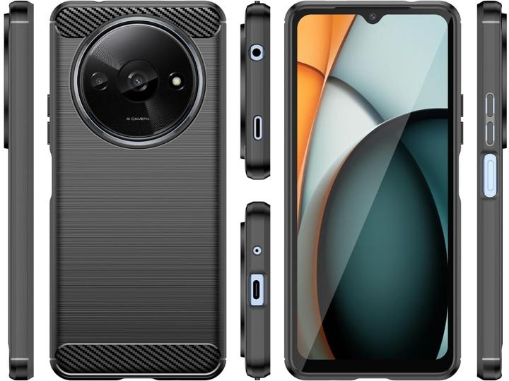 Produktbild Screenguard Xiaomi Redmi A3 Hülle Carbon Brushed Soft TPU (Xiaomi Redmi A3)