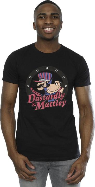 Actual product image Universal Textiles Mens Dastardly And Mutley Circle T-Shirt (5XL)