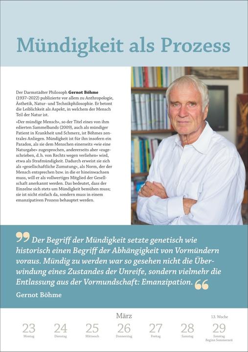 Produktbild Harenberg DIE ZEIT Philosophie Wochen-Kulturkalender 2026 - 53 Denkanstösse für 2026 (Deutsch)