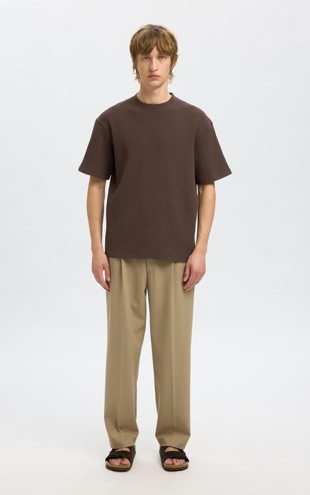 Actual product image Selected Homme Relaxed Fit Waffelmuster T-Shirt (L)