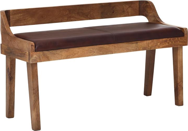 Image du produit FineBuy Banc en bois massif mangue marron (108 cm)