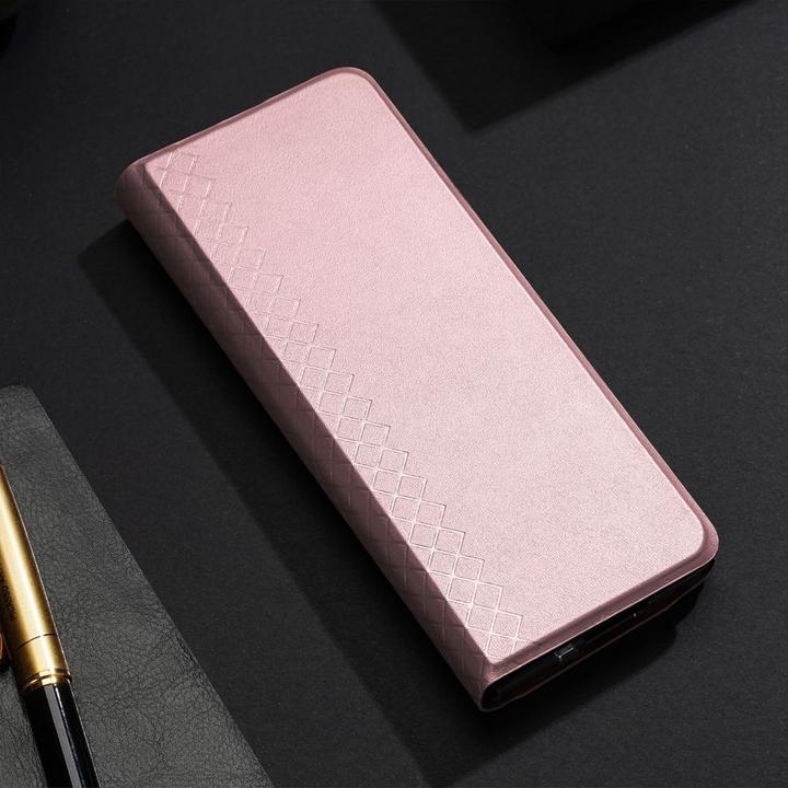 Produktbild Dux Ducis Samsung Galaxy Z Fold5 5G Bril Wallet Flip Ledertasche - Rosa (Samsung Galaxy Z)