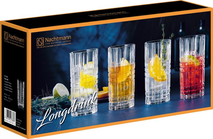 Actual product image Nachtmann square (4.45 dl, 4 x, Long drink glasses)