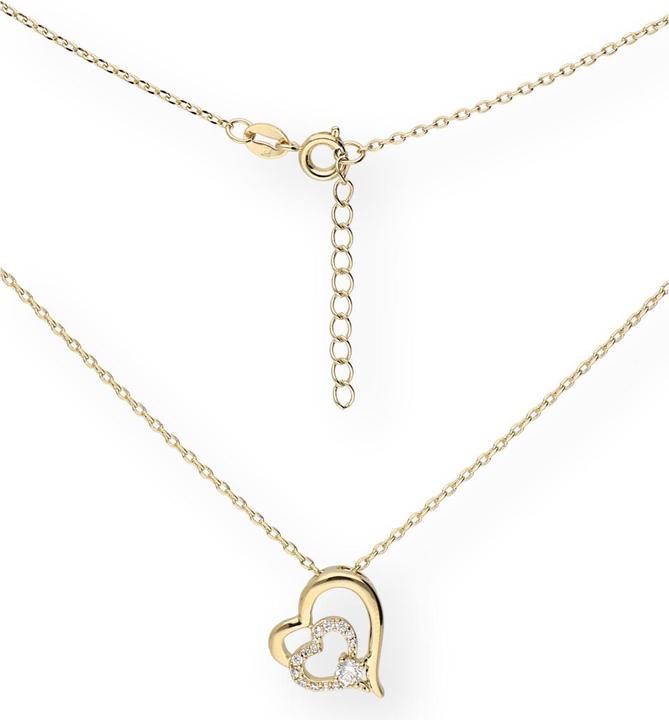 Actual product image Carat hearts (Brass Plaqué Or, 42 cm)