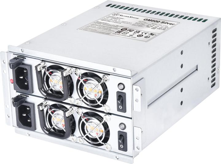 Silverstone SST-GM800-S - CYBENETICS Silver 800W+800W mini redundant power supply (800 W)