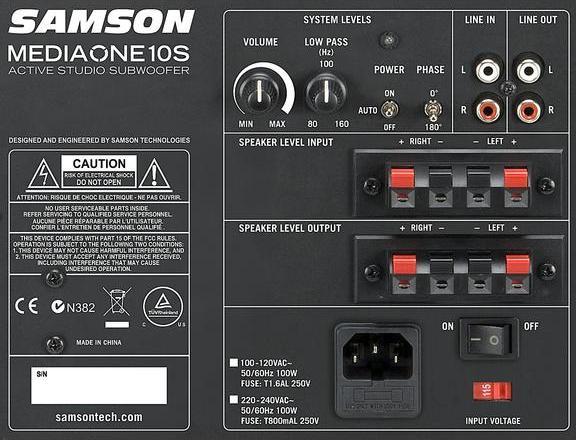 Image du produit Samson MediaOne 10S (Passif, Actif, 1 pièce, 1x 100 W)