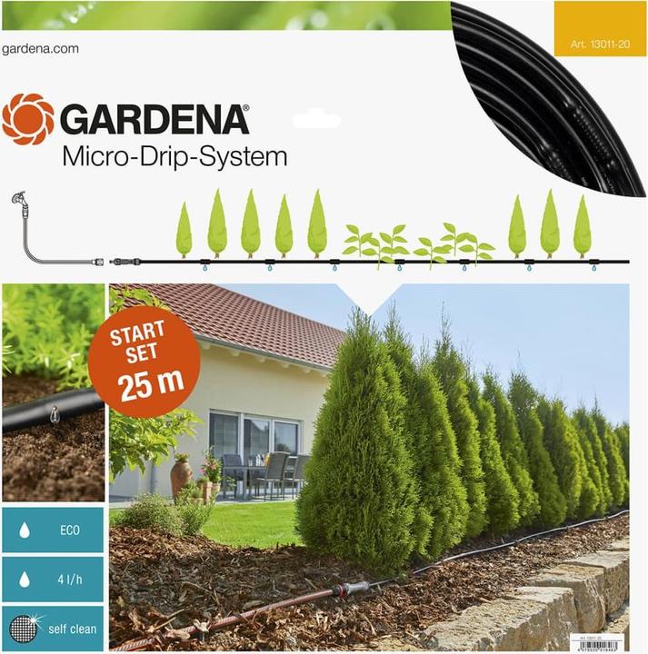 Gardena MDS Start-Set Pflanzreihen M (Tropfbewässerung Set)