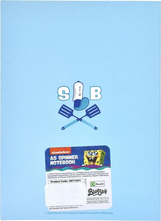Immagine prodotto Blue Sky Bob l'éponge bloc-notes (cartone da 6) (A5, Righe)