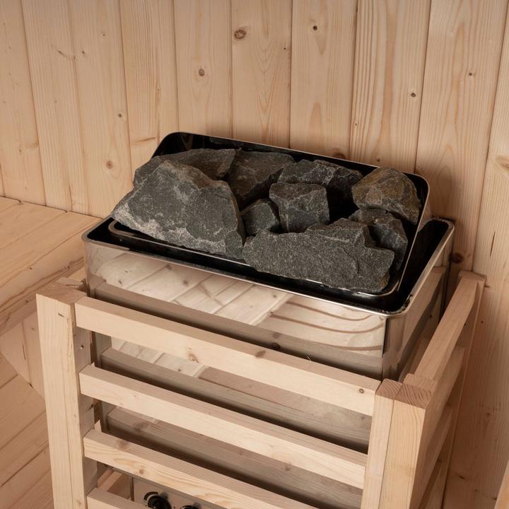 Actual product image Home Deluxe Outdoor sauna barrel sauna AQUILA L- 195 x 180 cm for 4 persons - sauna with 6kW heater