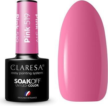 Claresa Soak Off UV/LED Pink hybrid varnish 519 5g (Rosa, UV-Gel Lack)