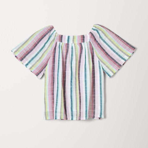 S.Oliver Bluse gestreift mit Carmenausschnitt (128)