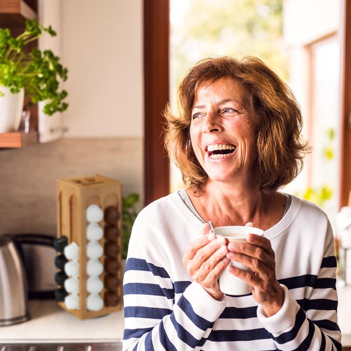 Image du produit Relaxdays Distributeur capsule Dolce Gusto, bambou