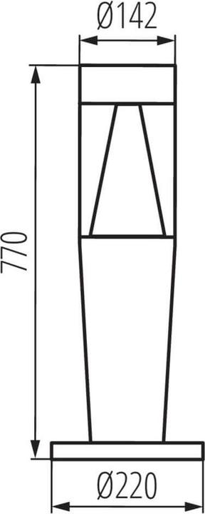 Actual product image Kanlux INVO 29176 Garden light max. 20W E27 graphite (GU10, IP54)