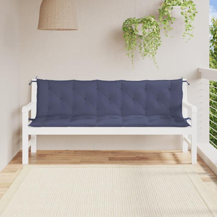 Image du produit VidaXL Coussins de banc de jardin 2 pcs. O x tissu ford (180 x 50 x 7 cm)
