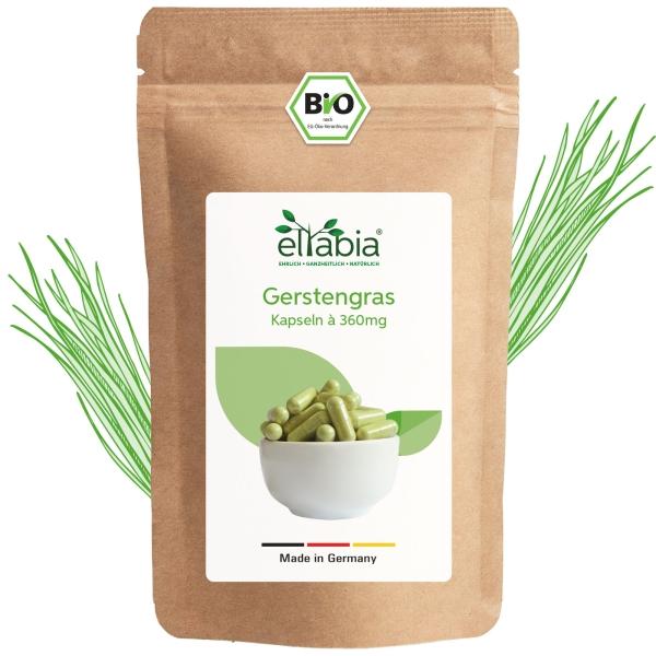 Immagine prodotto Eltabia Capsule di erba d'orzo biologica 200 (200 Pezzo/i, Pillole)