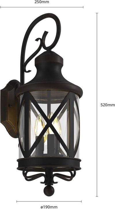 Actual product image Lucande Marcellino (E14, IP23)