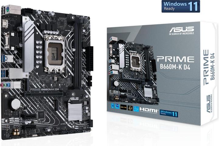 Produktbild ASUS Mainboard||Intel B660|LGA1700|MicroATX|Speicher DDR4 (LGA 1700, Intel B660, mATX)