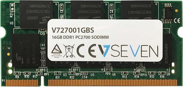 Produktbild V7 V727001GBS (1 x 1GB, 333 MHz, DDR-RAM, SO-DIMM)