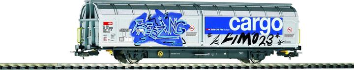 Piko SBB sliding wall car Habillns with new graffiti. Ep. VI (Track H0)
