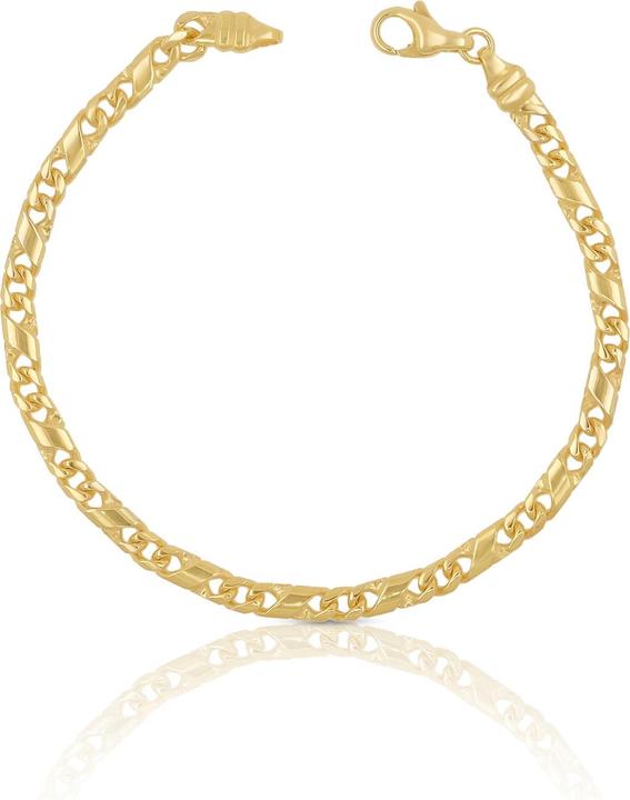 Muau 8er-Kette (21 cm, Gelbgold)