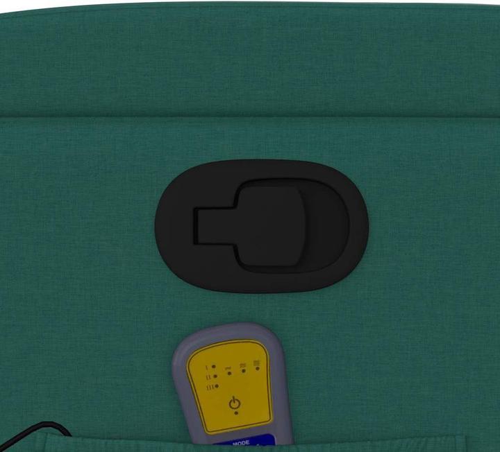 Actual product image VidaXL Massage chair dark green fabric,Colour: dark green,Material