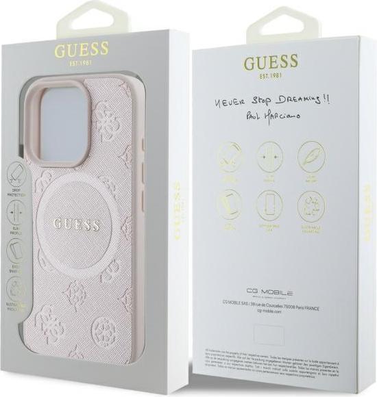 Produktbild Guess Safiano Peony Case (Apple iPhone 16 Pro Max)
