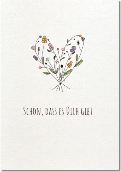 Produktbild Keitcards Postkarte Schön, dass es dich gibt