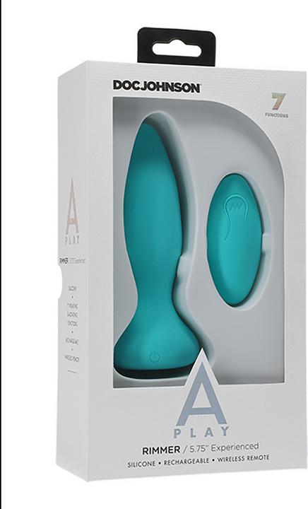 Image du produit Doc Johnson Rimmer Experienced plug anal vibrant et rotatif turquoise