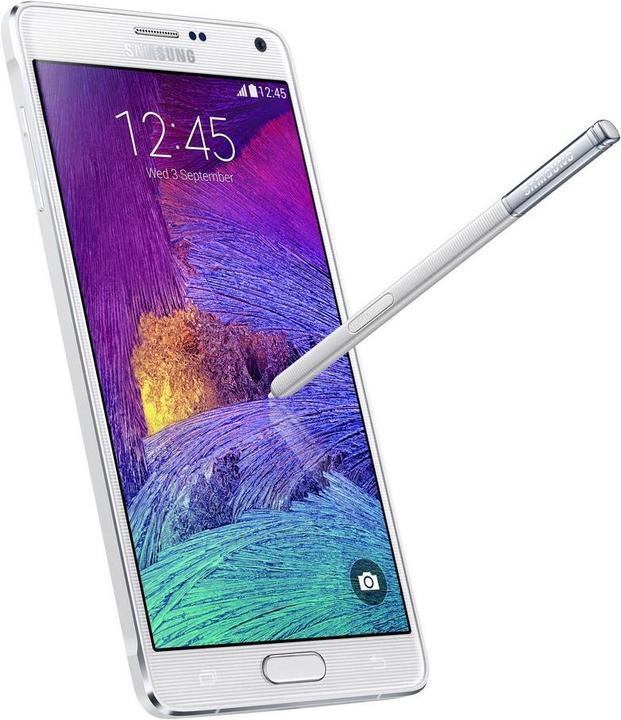 Samsung Galaxy Note 4 (32 GB, Frost White, 5.70", 16 Mpx, 4G)