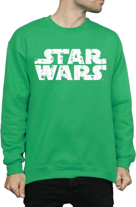 Actual product image Star Wars Mens Christmas Logo Sweatshirt (XXL)