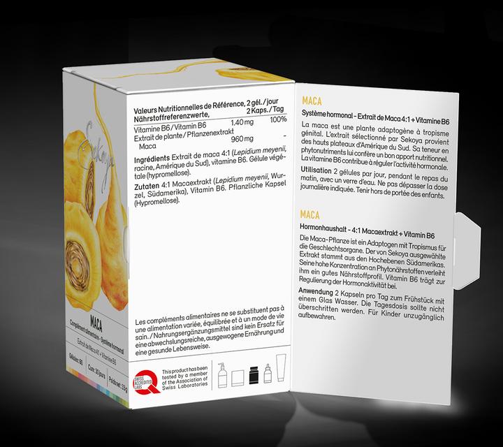 Produktbild Sekoya Maca | Gegen Wechseljahresbeschwerden (60 Stück, Kapseln)