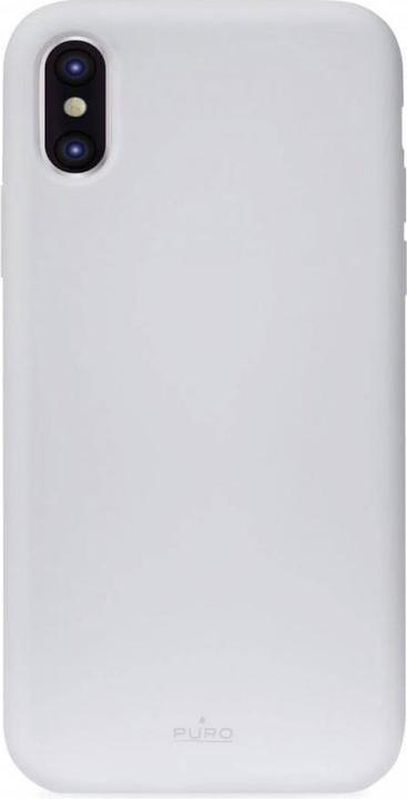 Immagine prodotto Puro Custodia Icon in silicone con rivestimento in microfibra per iPhone Xs Max 6.5, azzurro (Apple iPhone XS Max)